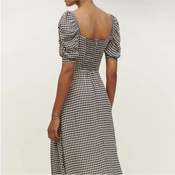 Reformation checker midi dress NWT - Picture 2 of 8
